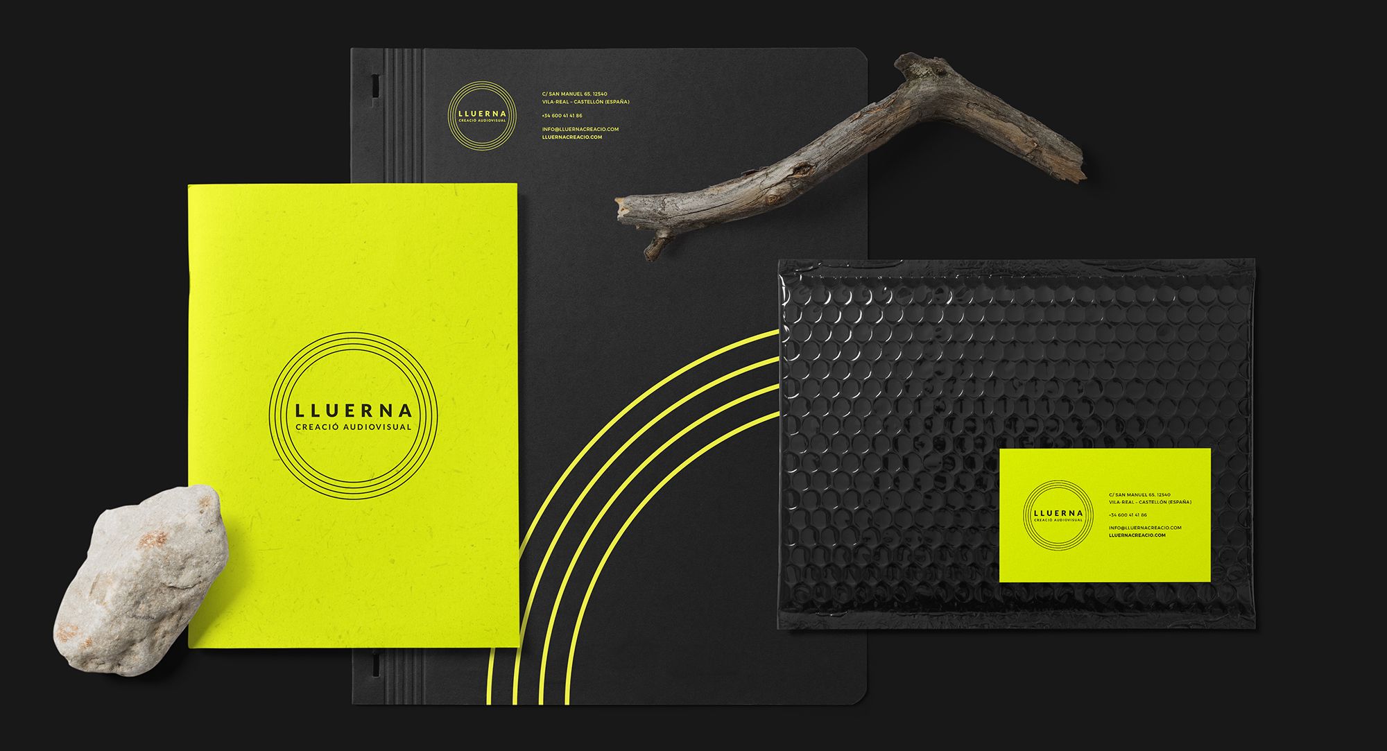 Lluerna corporate stationery - Eclectick Studio