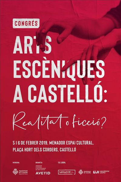 Cartel del congreso de Artes Escénicas de Castellón - Eclectick Studio