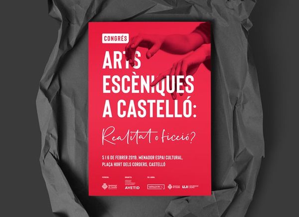 Cartel del congreso de Artes Escénicas de Castellón - Eclectick Studio