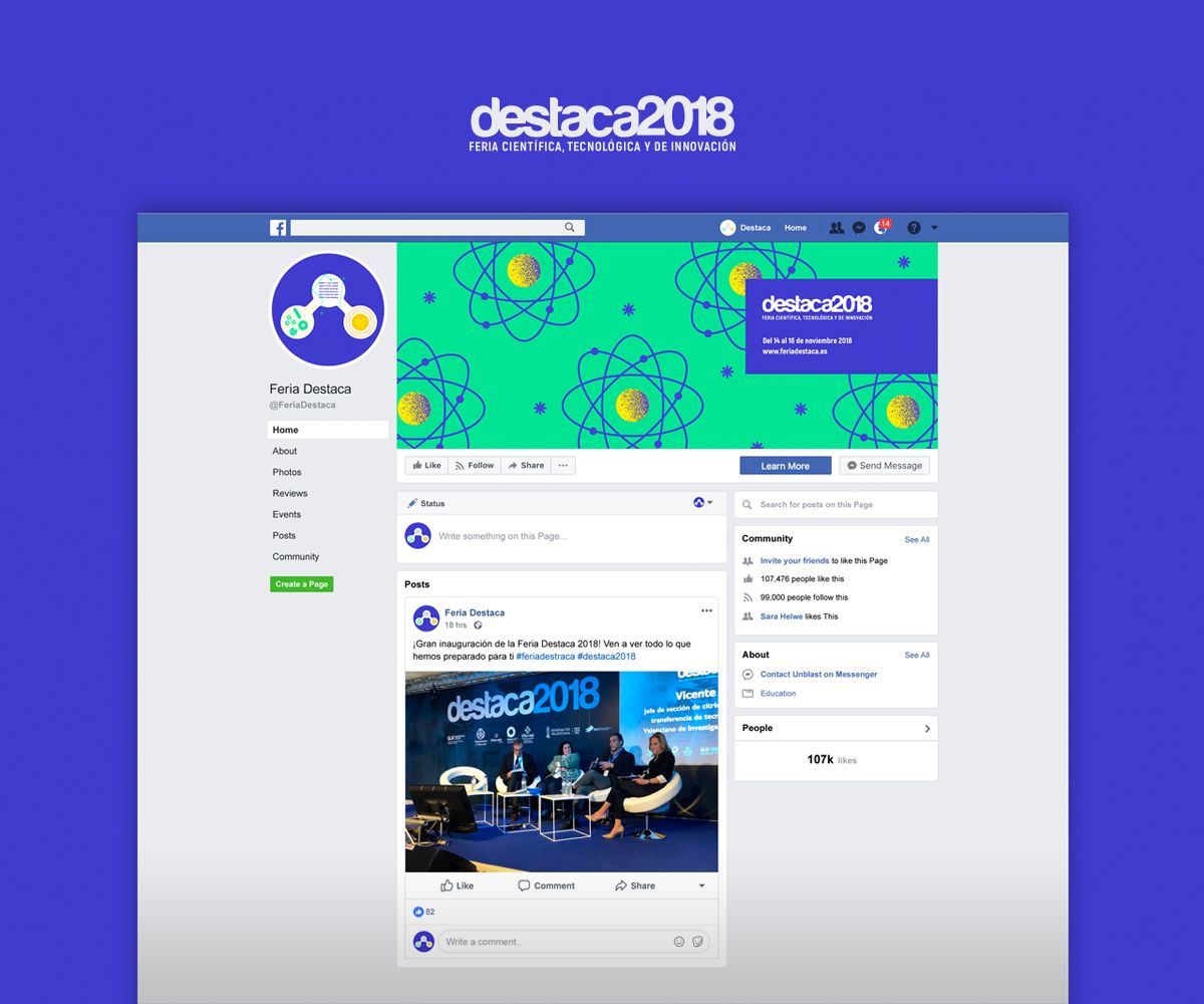 Destaca 2018 Fair facebook design - Eclectick Studio