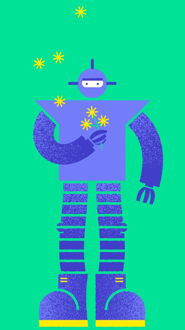 robot illustration - Eclectick Studio