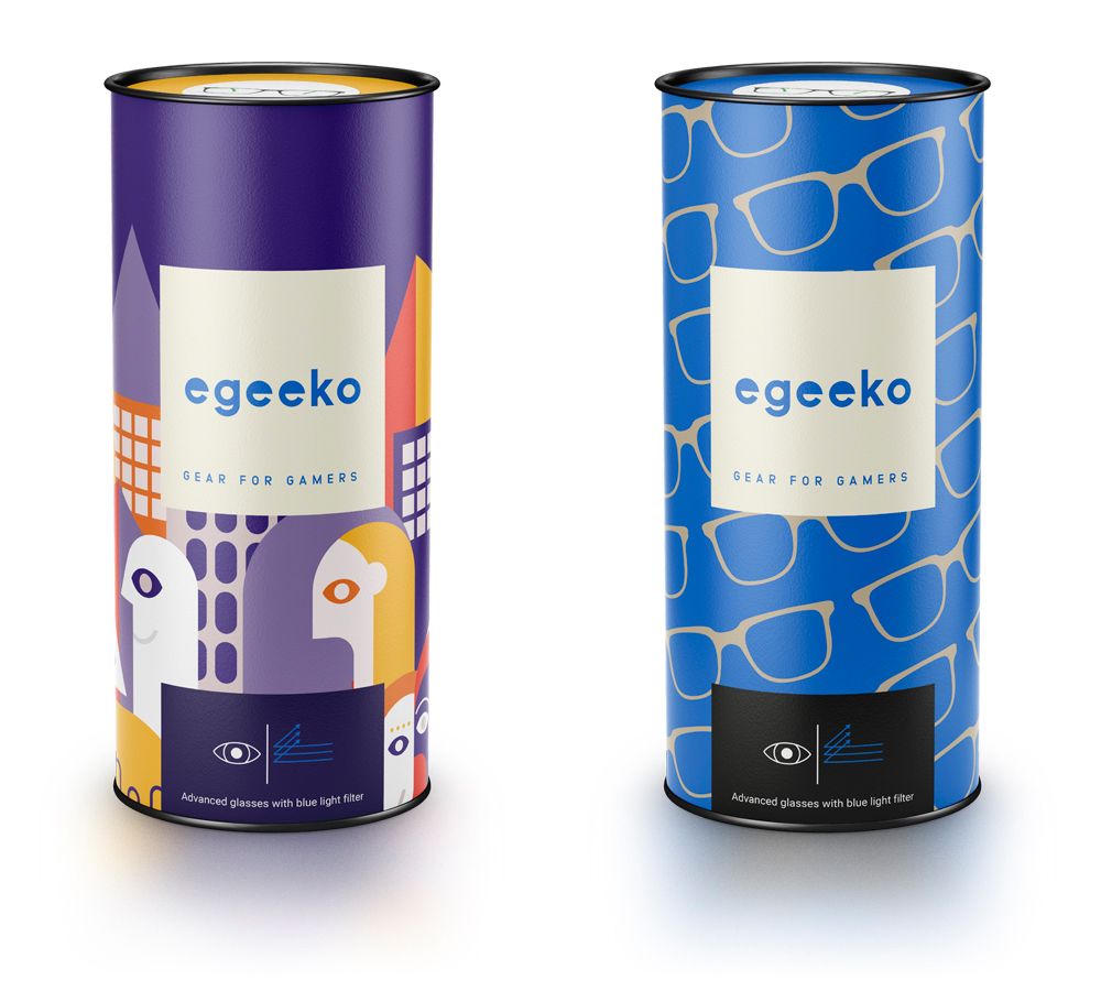 Packaging de Egeeko, las primeras gafas para gamers - Eclectick Studio
