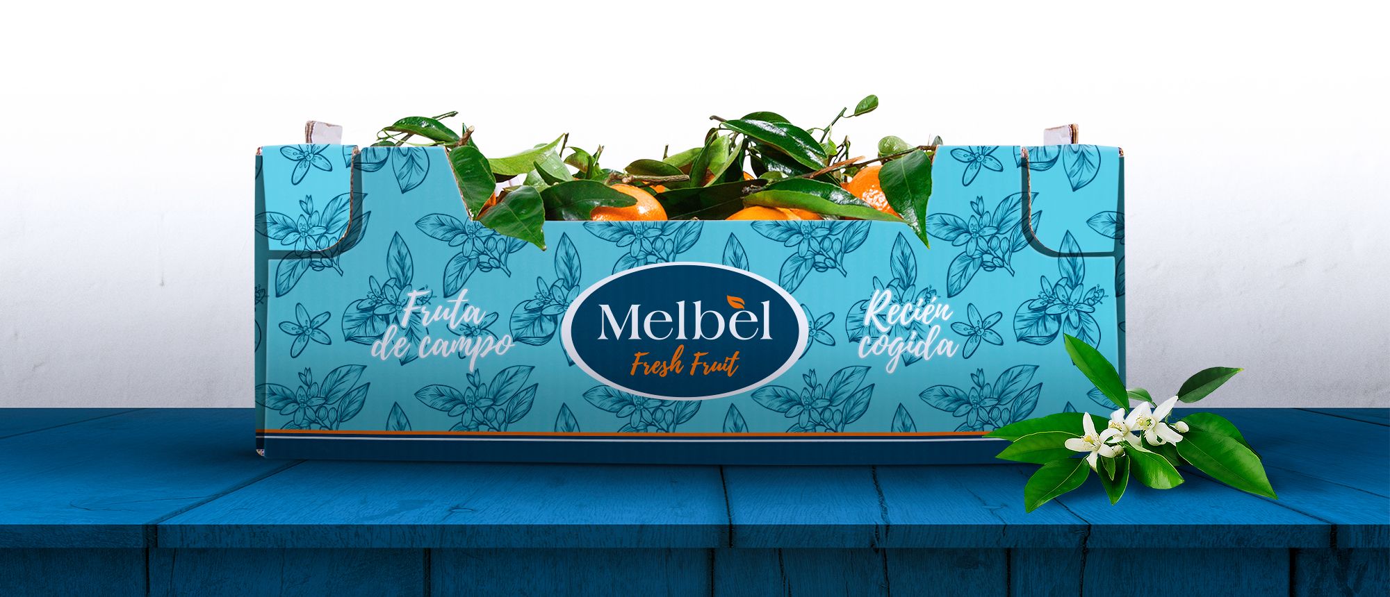 Melbel cardboard box